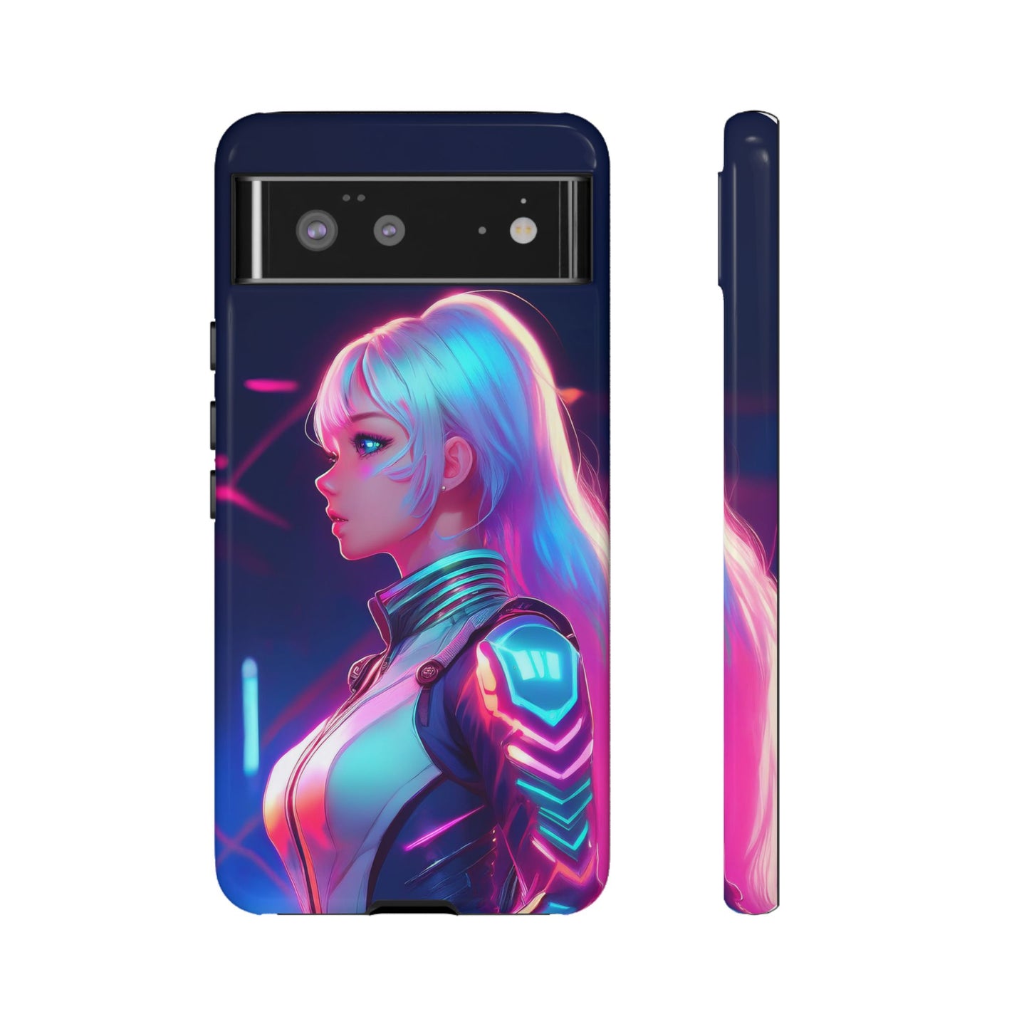 Futuristic Cyberpunk Female Cell Phone Case 009