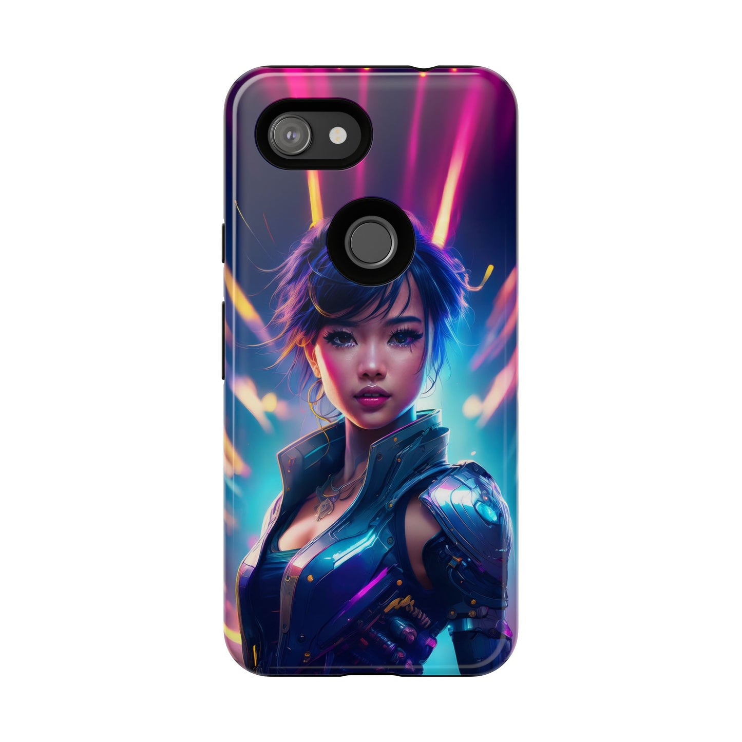 Futuristic Cyberpunk Female Cell Phone Case 024