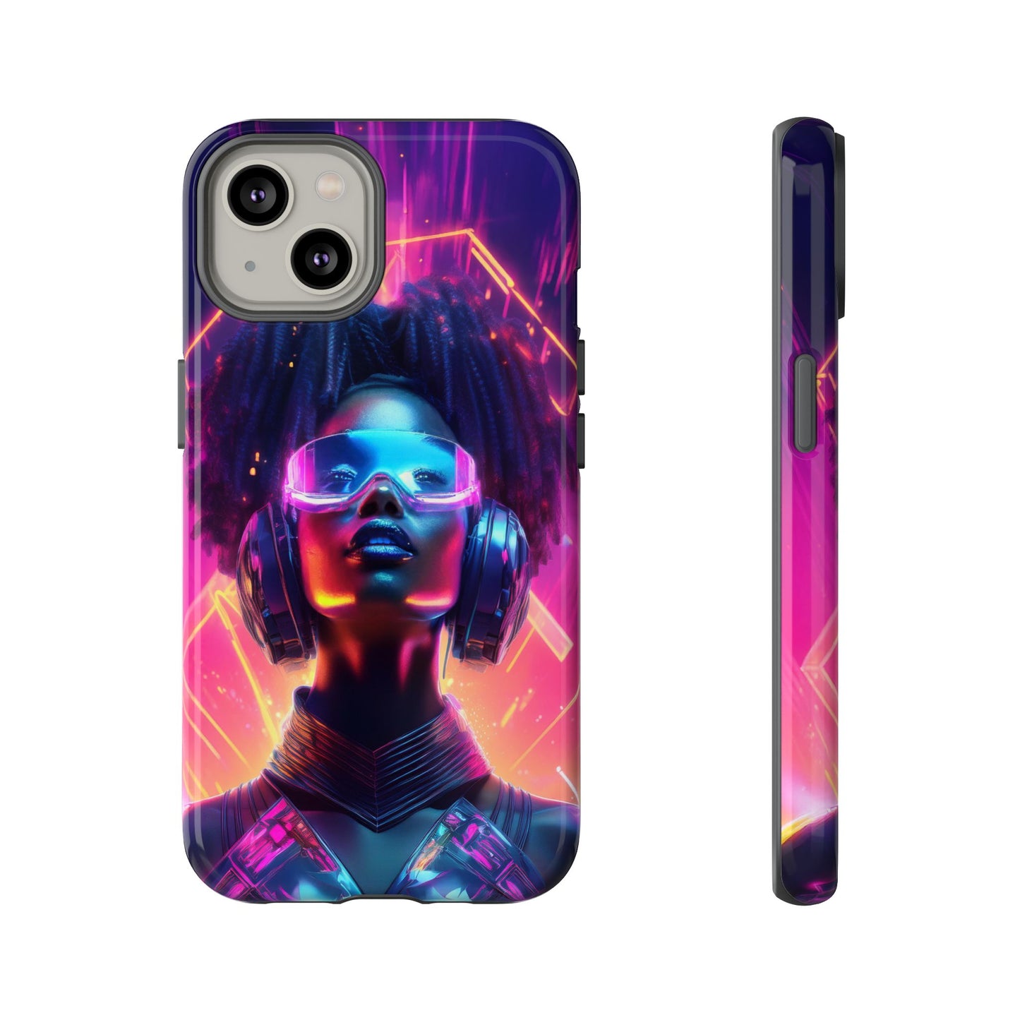 Futuristic Cyberpunk Female Cell Phone Case 030