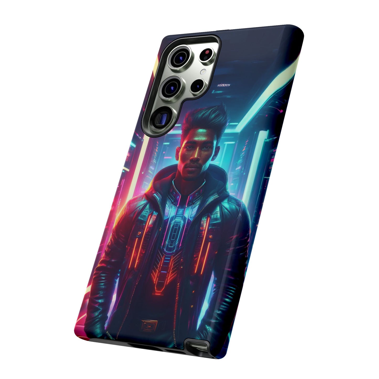 Futuristic Cyberpunk Male Cell Phone Case 001