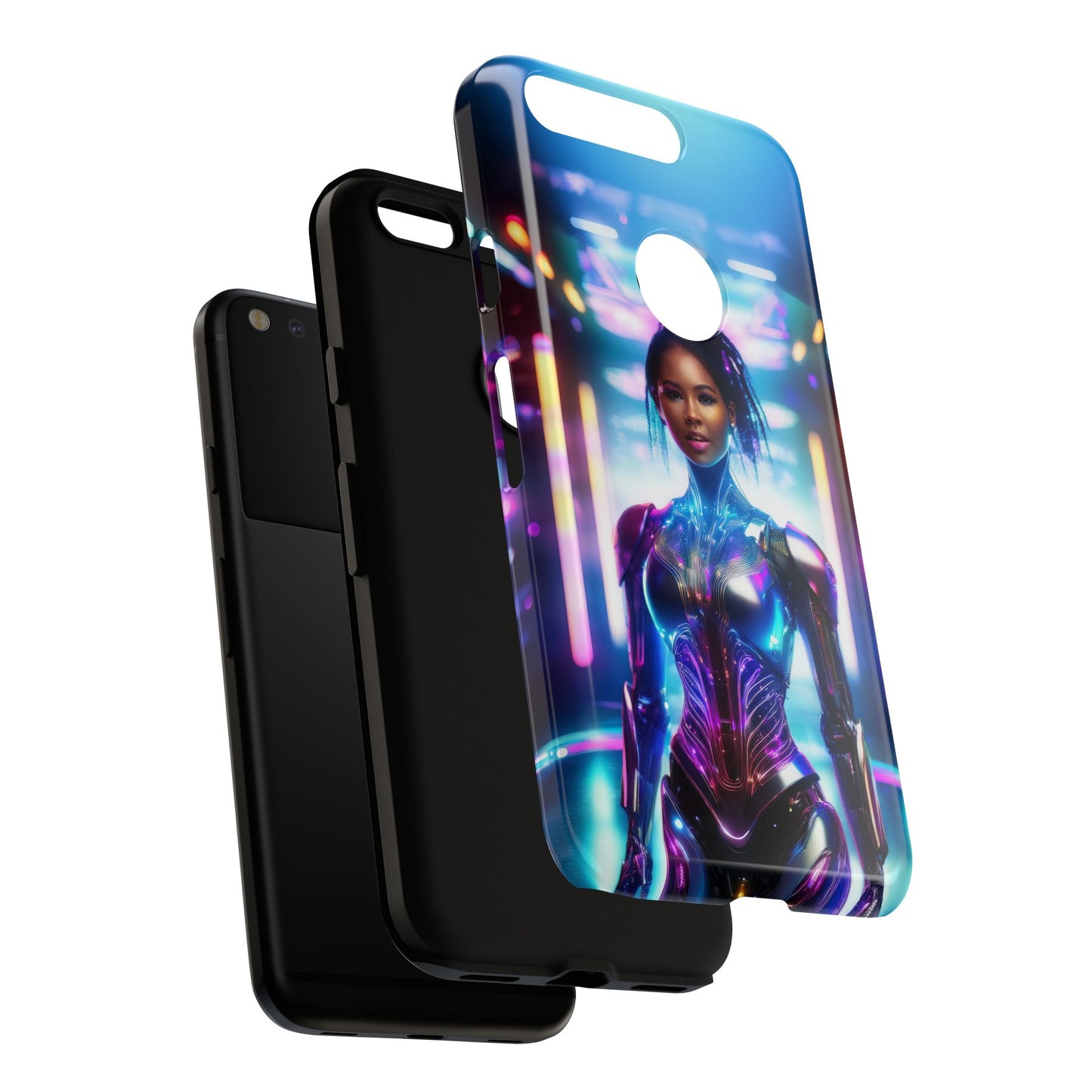 Futuristic Human Android Hybrid Cell Phone Case 009