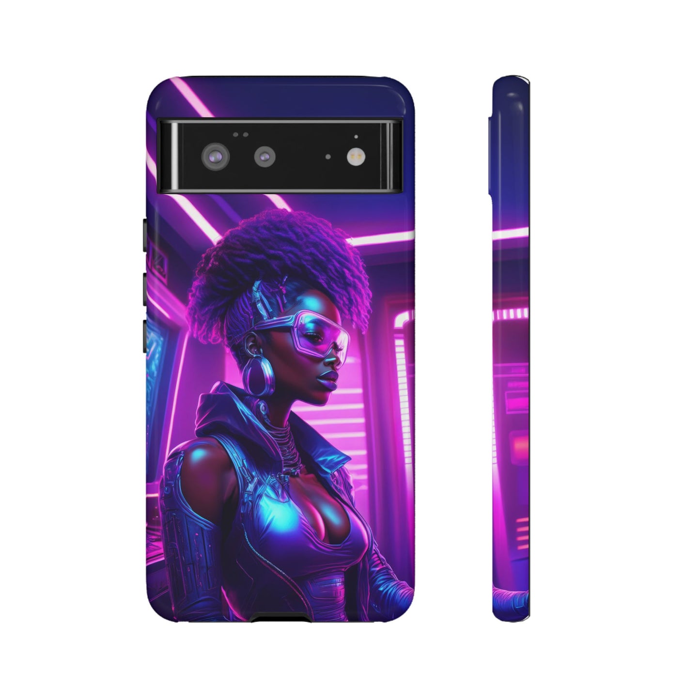 Futuristic Cyberpunk Female Cell Phone Case 004