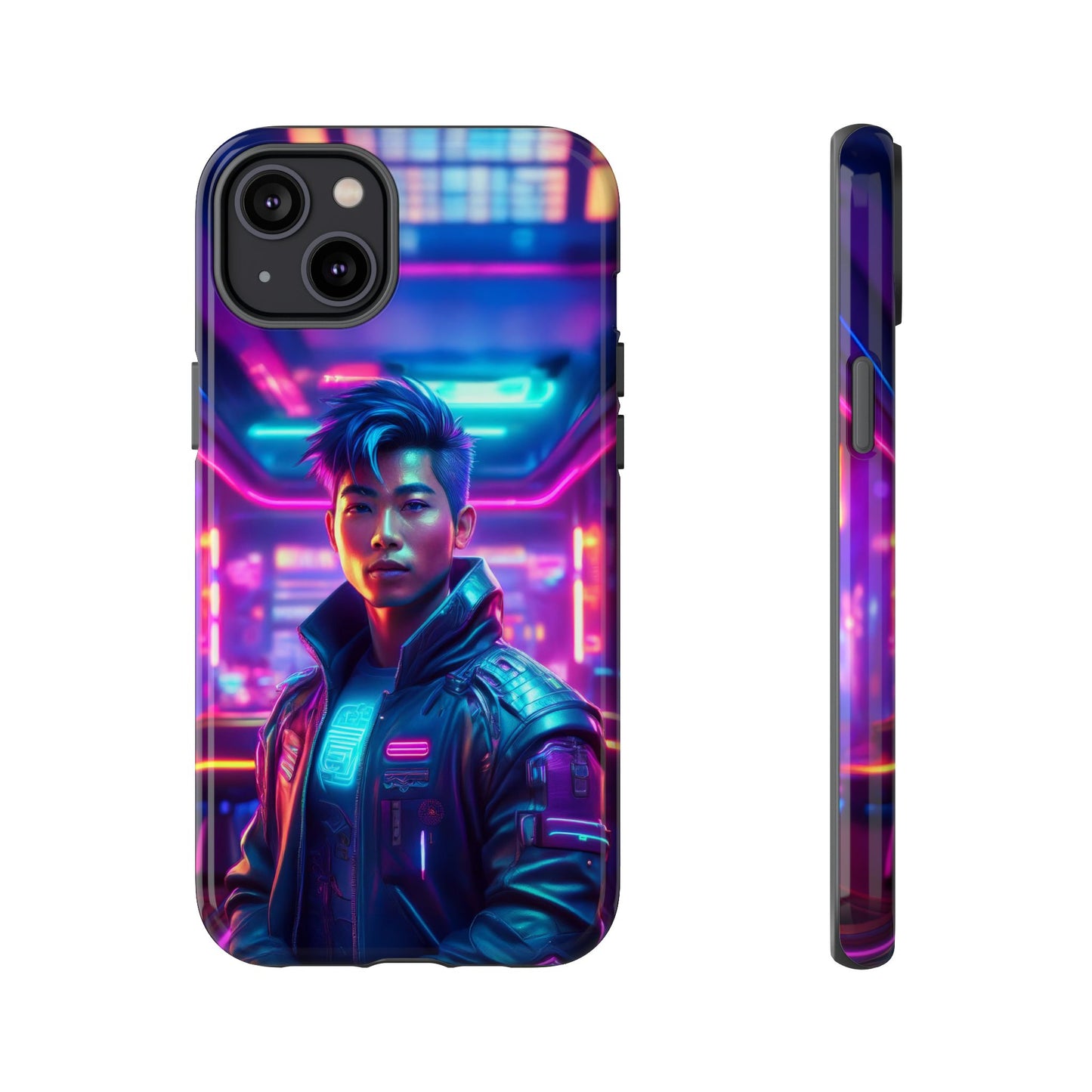 Futuristic Cyberpunk Male Cell Phone Case 012