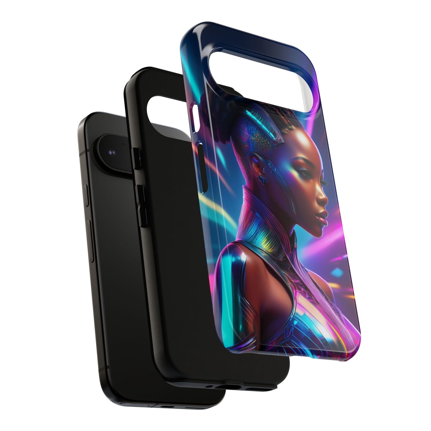 Futuristic Cyberpunk Female Cell Phone Case 014