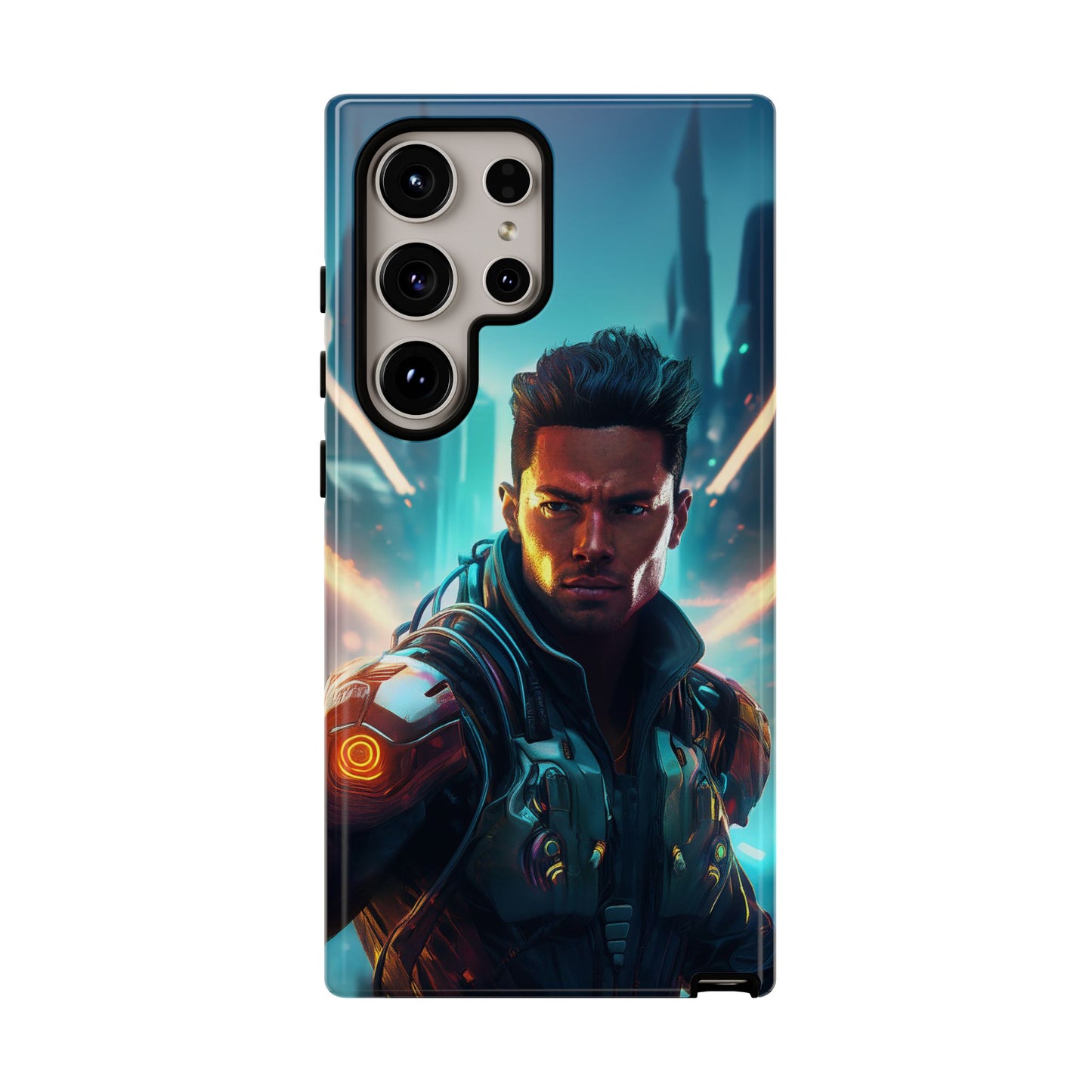 Futuristic Cyberpunk Male Cell Phone Case 015