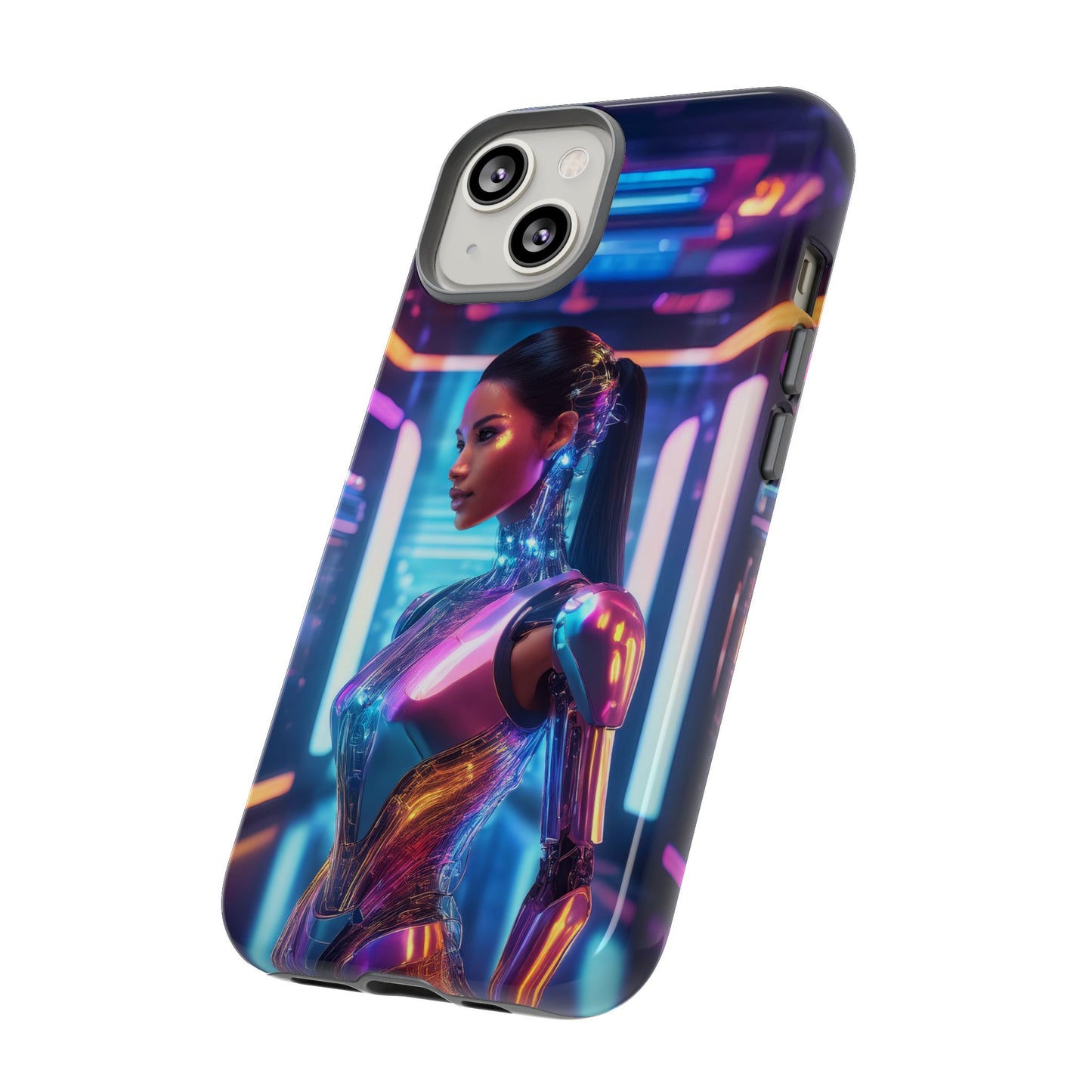 Futuristic Human Android Hybrid Cell Phone Case 016