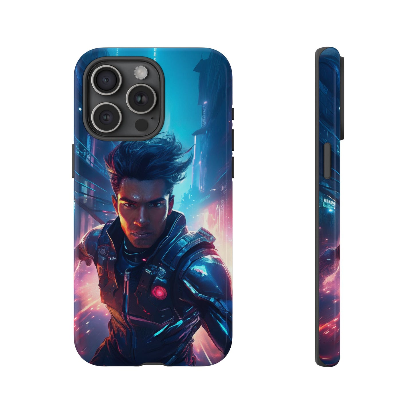 Futuristic Cyberpunk Male Cell Phone Case 017