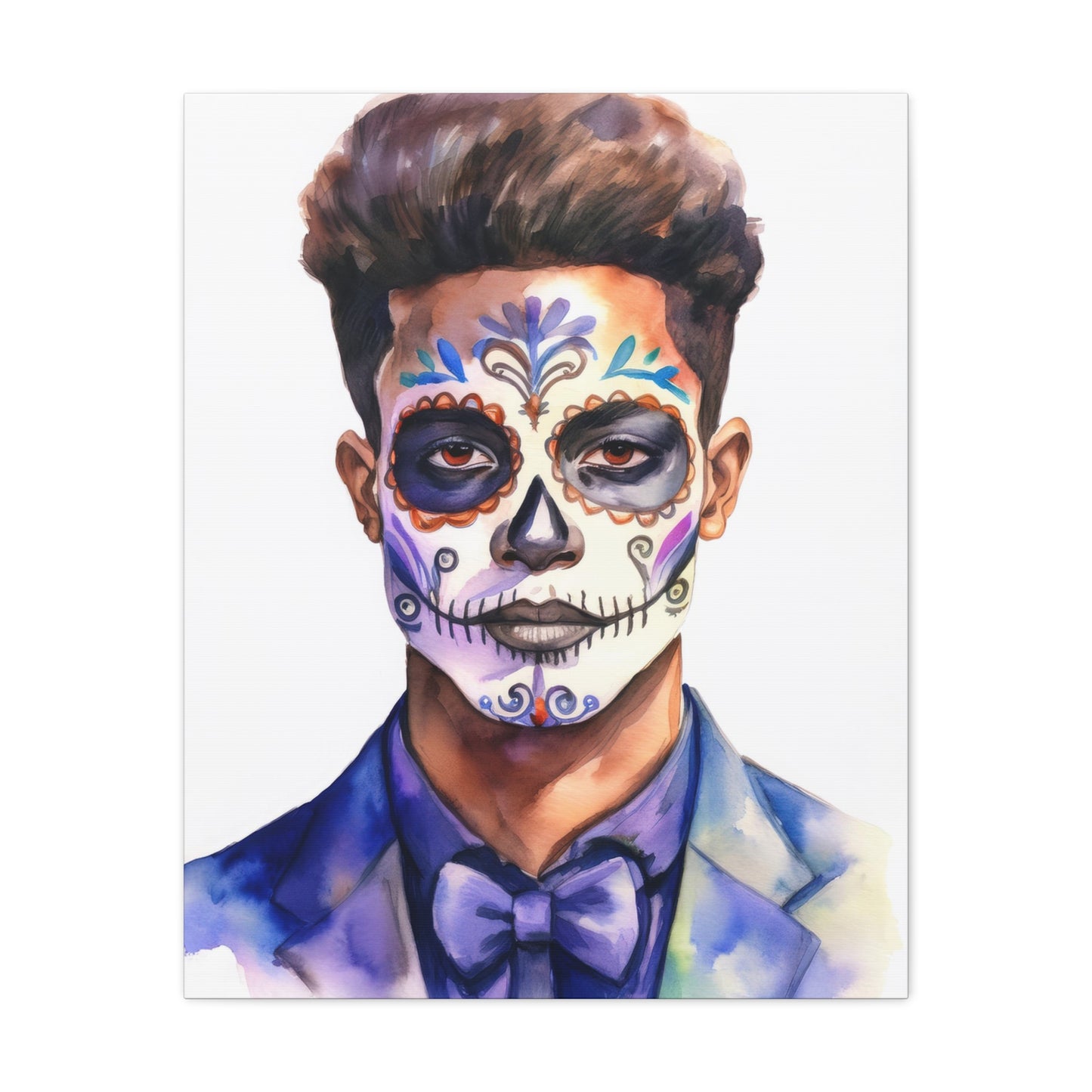 Dia de los Muertos Canvas Art | Day of the Dead - Stretched Matte Wall Decor 013