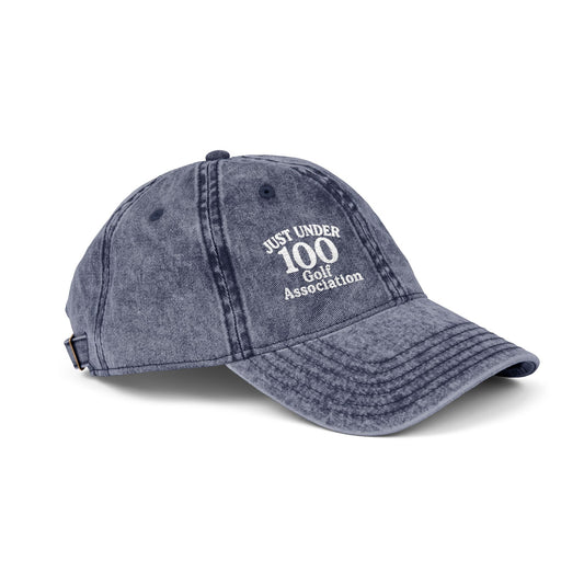 Just Under 100 Golf Vintage Hat – Embroidered Funny Golf Hat for Weekend Golfers and Casual Fairway Vibes