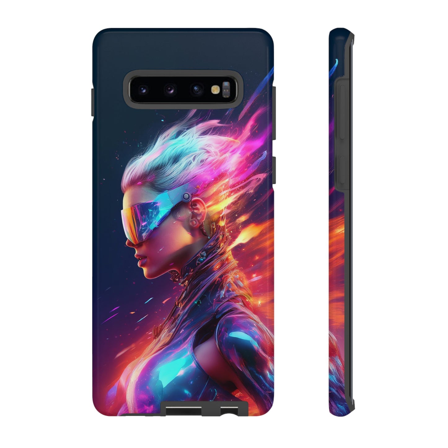 Futuristic Cyberpunk Female Cell Phone Case 025