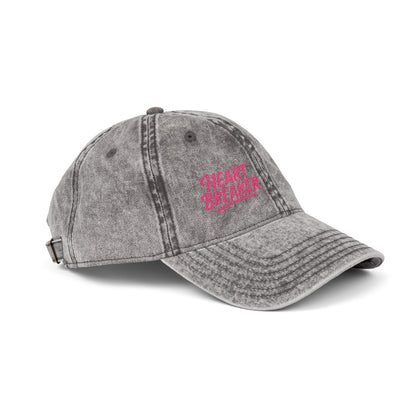Heartbreaker Vintage Hat – Bold Baseball Hat with Retro Script and Broken Heart Design for Confident Rule-Breakers