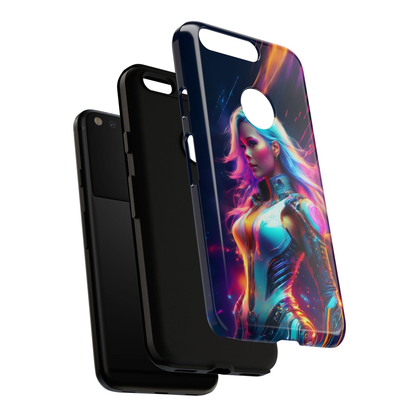 Futuristic Cyberpunk Female Cell Phone Case 012