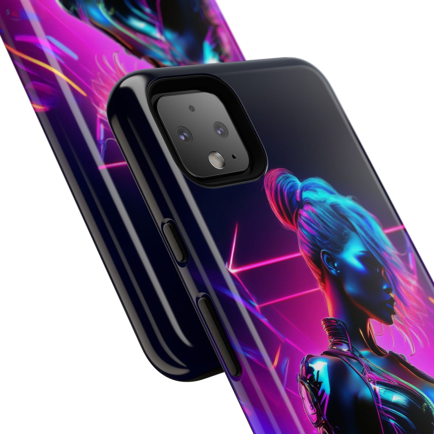 Futuristic Cyberpunk Female Cell Phone Case 017