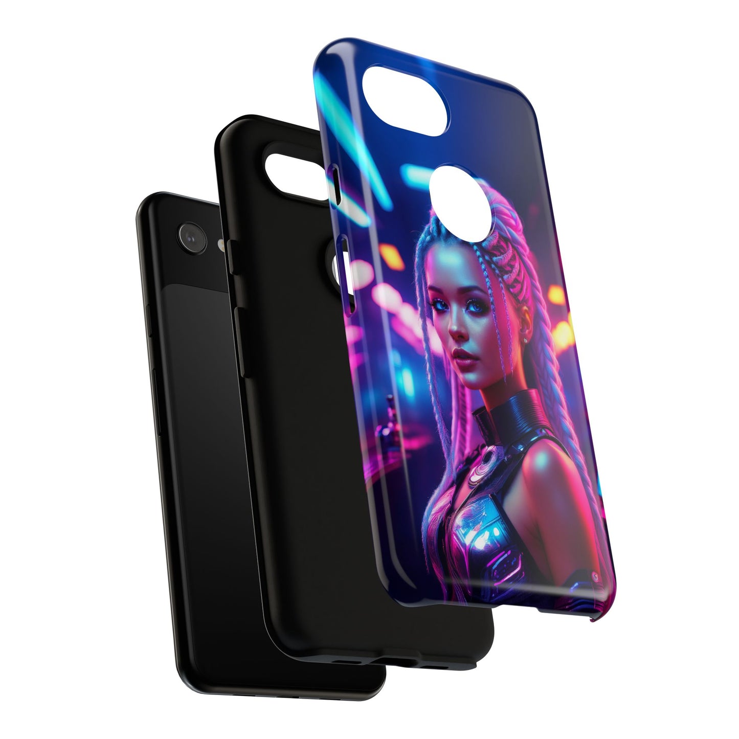 Futuristic Cyberpunk Female Cell Phone Case 007