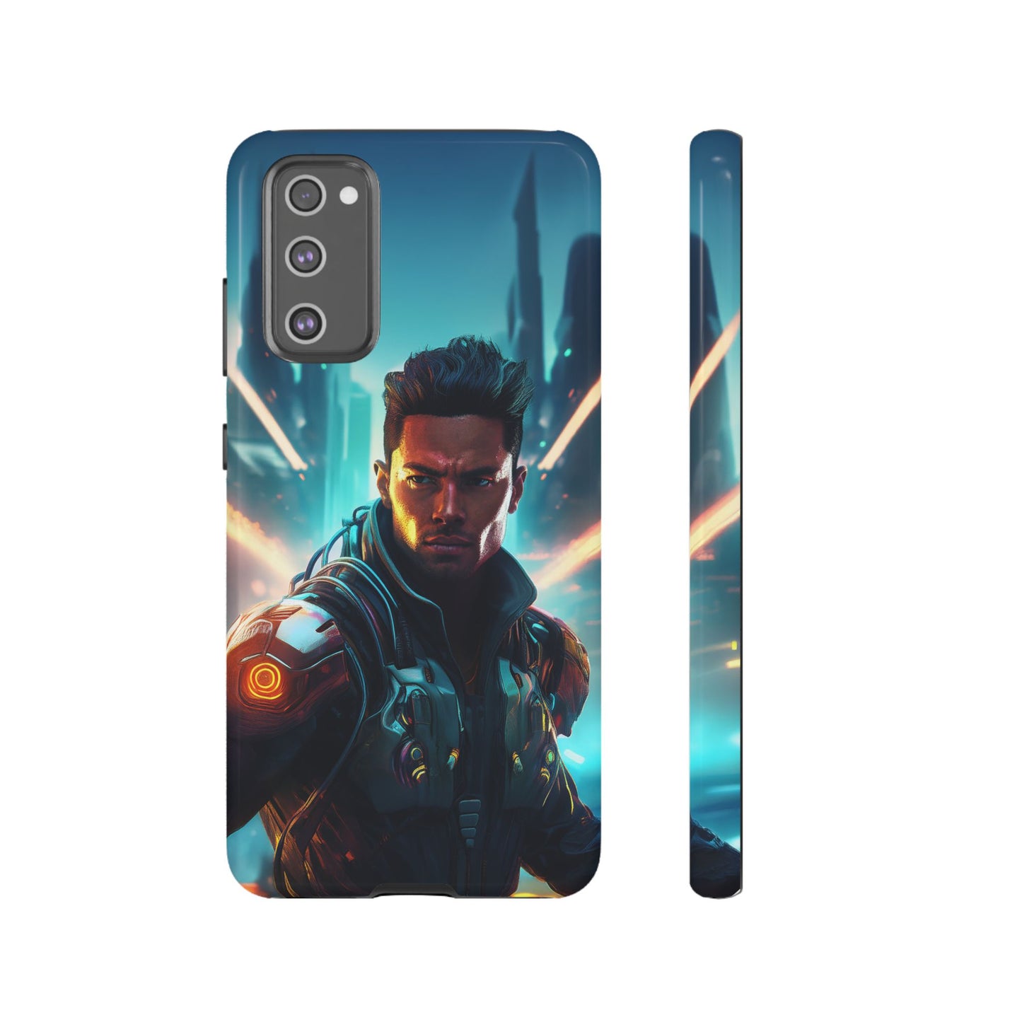 Futuristic Cyberpunk Male Cell Phone Case 015