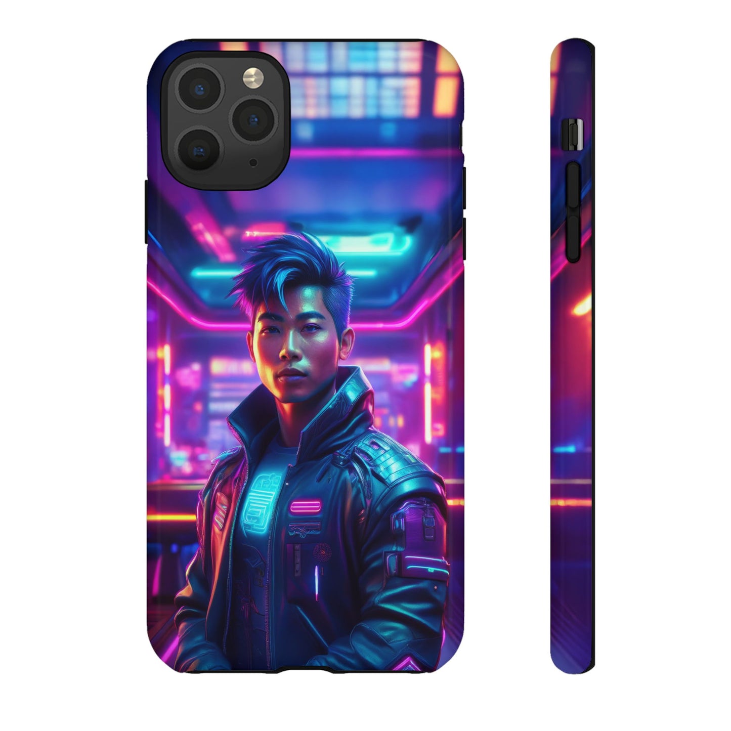 Futuristic Cyberpunk Male Cell Phone Case 012