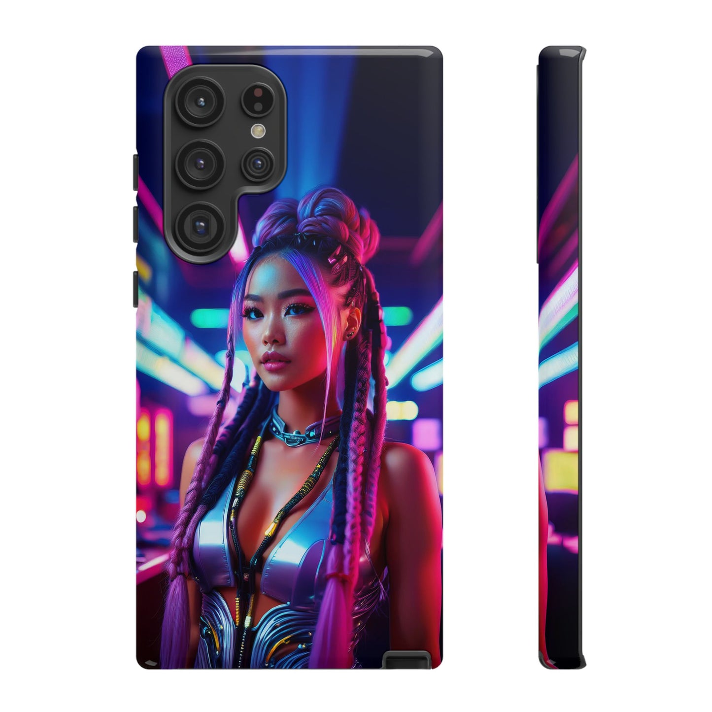 Futuristic Cyberpunk Female Cell Phone Case 008