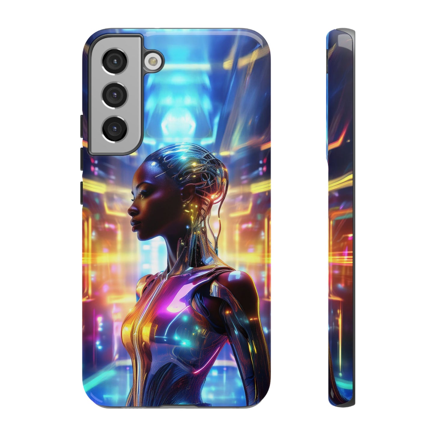 Futuristic Human Android Hybrid Cell Phone Case 011