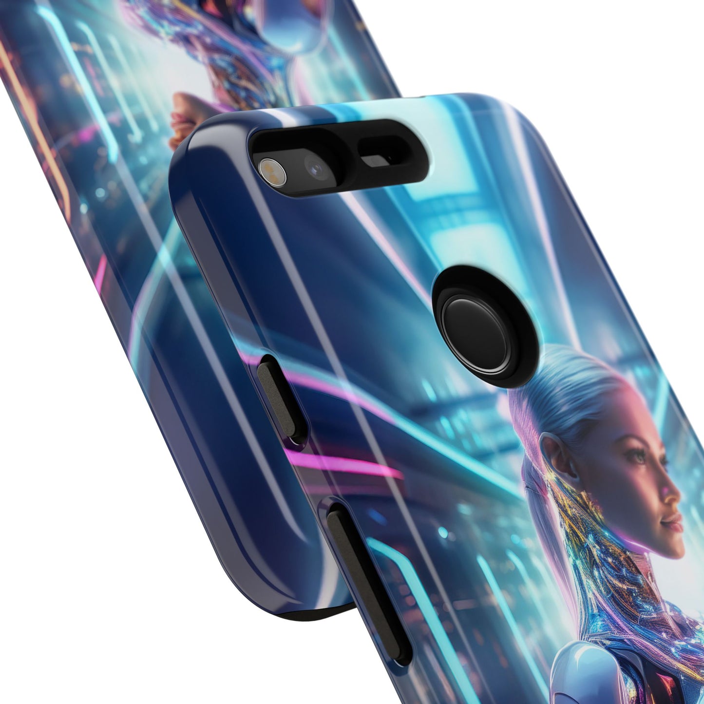 Futuristic Human Android Hybrid Cell Phone Case 015