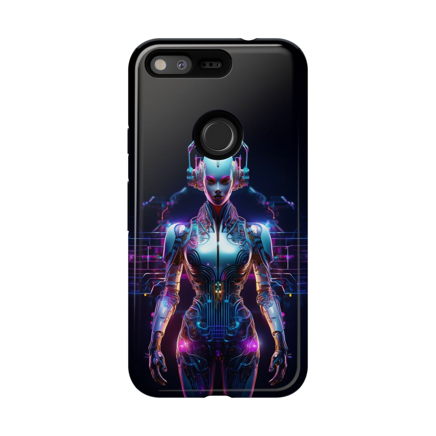 Futuristic Human Android Hybrid Cell Phone Case 001