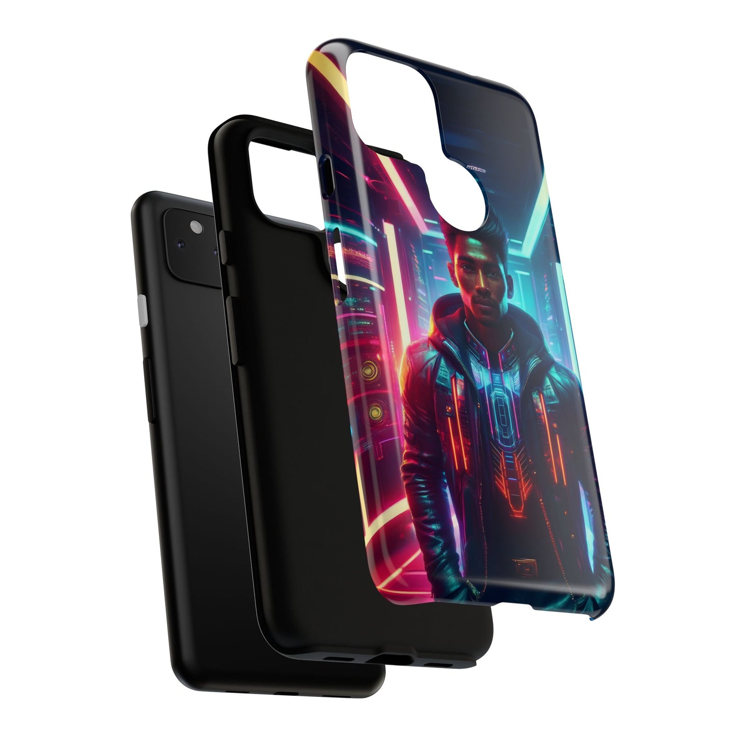 Futuristic Cyberpunk Male Cell Phone Case 001