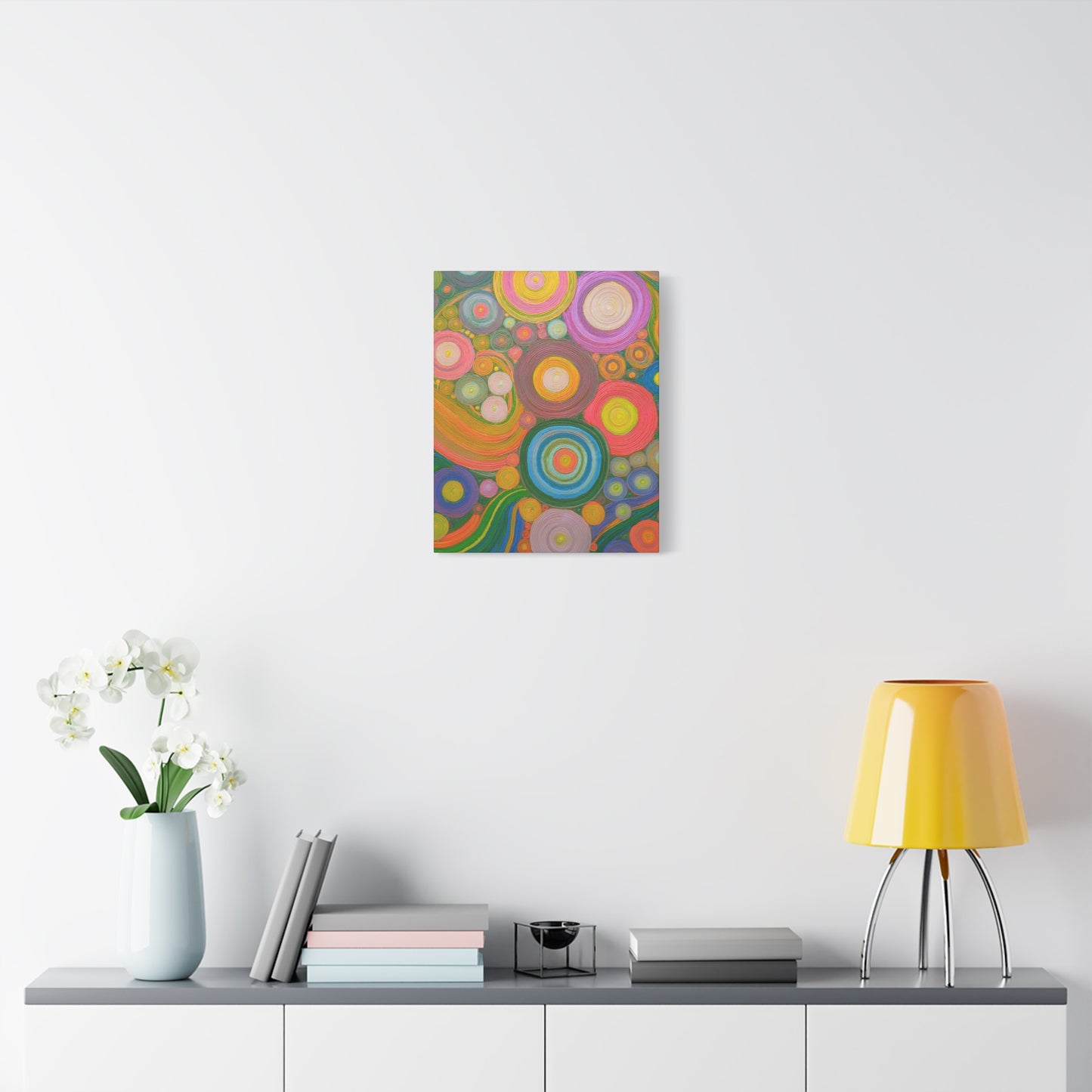 Seeing Circles Canvas Art - Vibrant Wall Decor for Home and Office