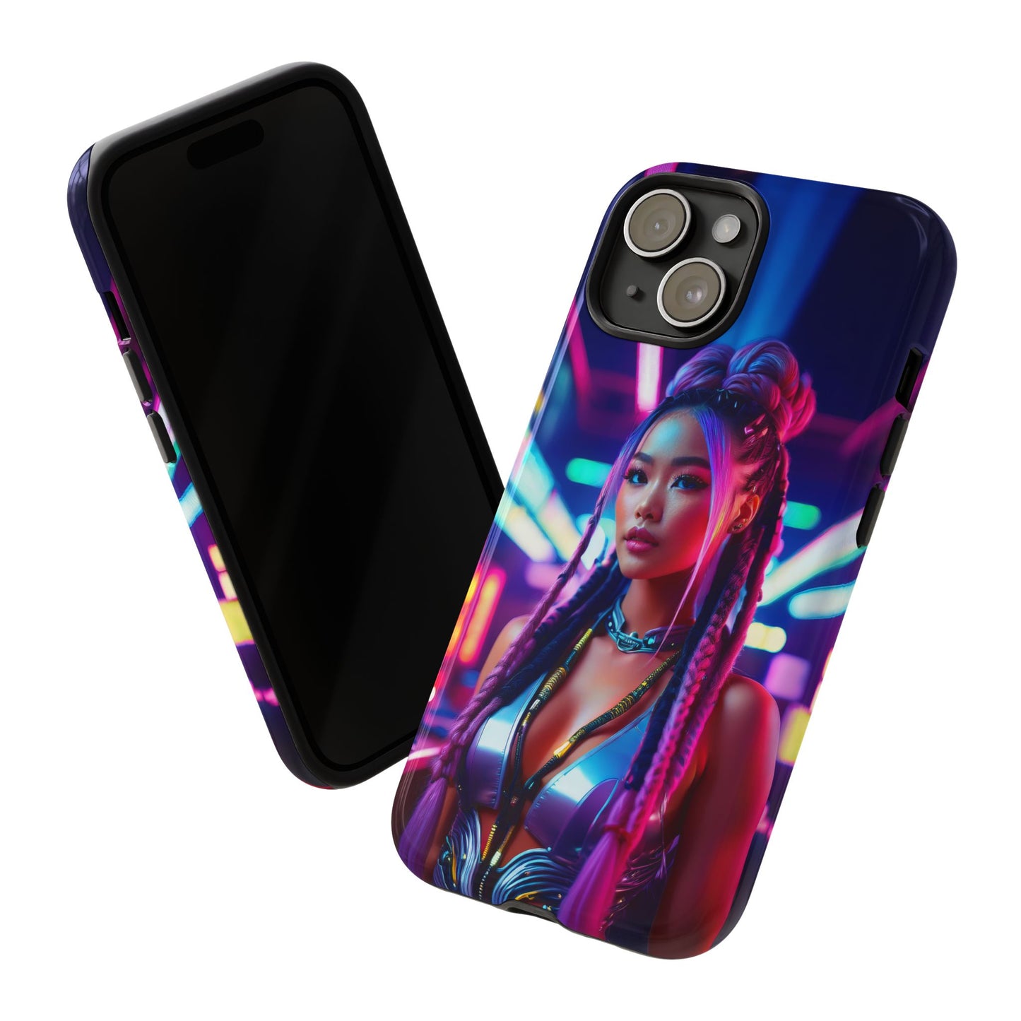 Futuristic Cyberpunk Female Cell Phone Case 008