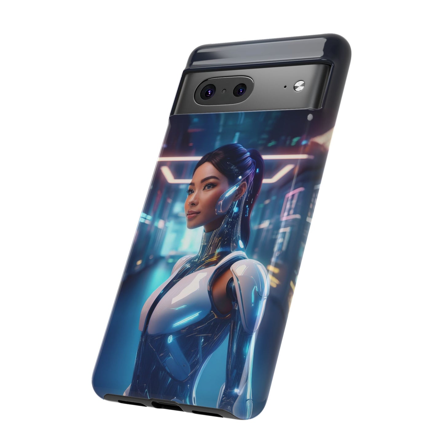 Futuristic Human Android Hybrid Cell Phone Case 005