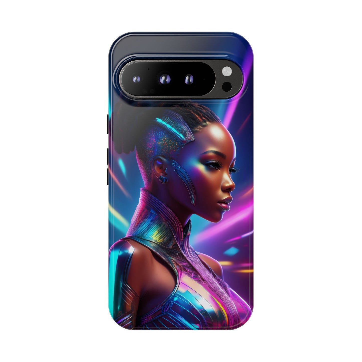 Futuristic Cyberpunk Female Cell Phone Case 014