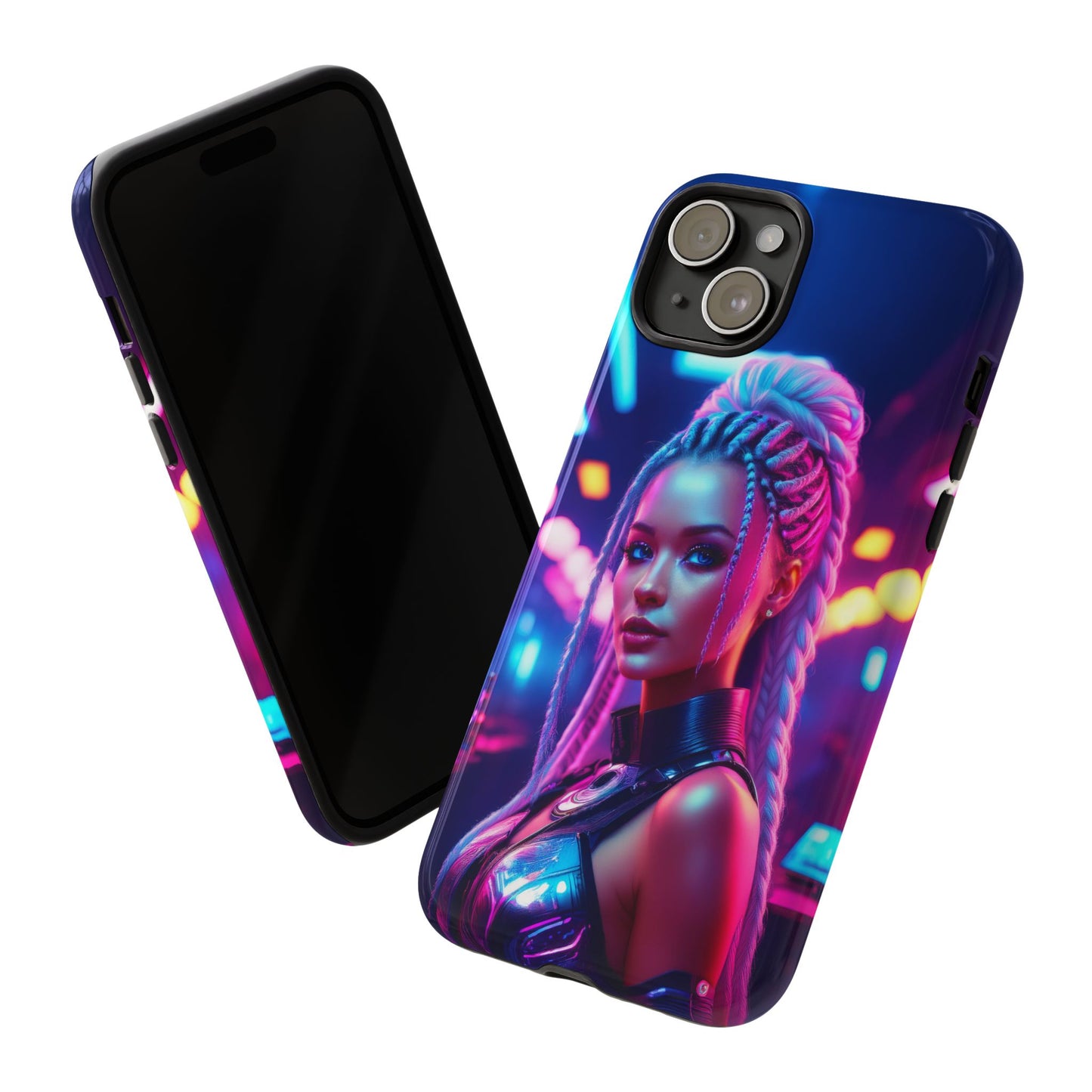 Futuristic Cyberpunk Female Cell Phone Case 007