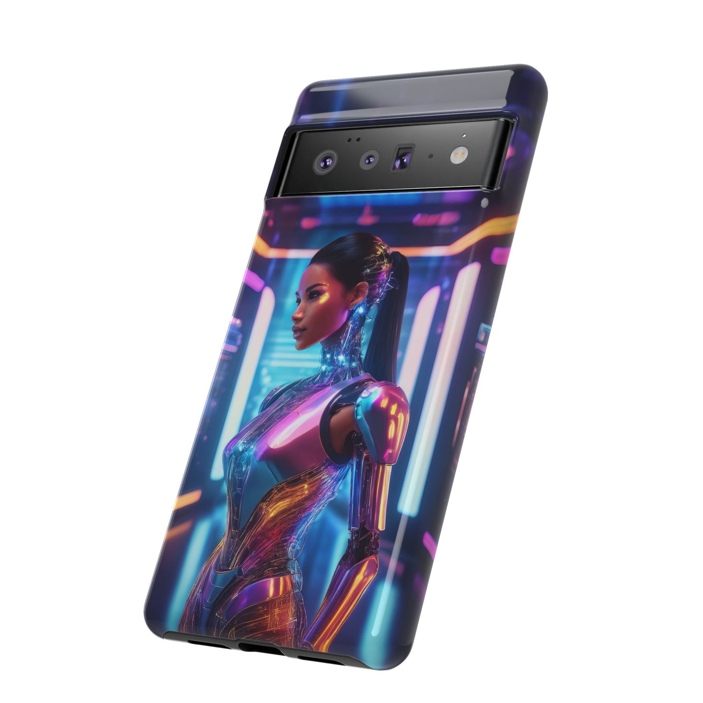 Futuristic Human Android Hybrid Cell Phone Case 016