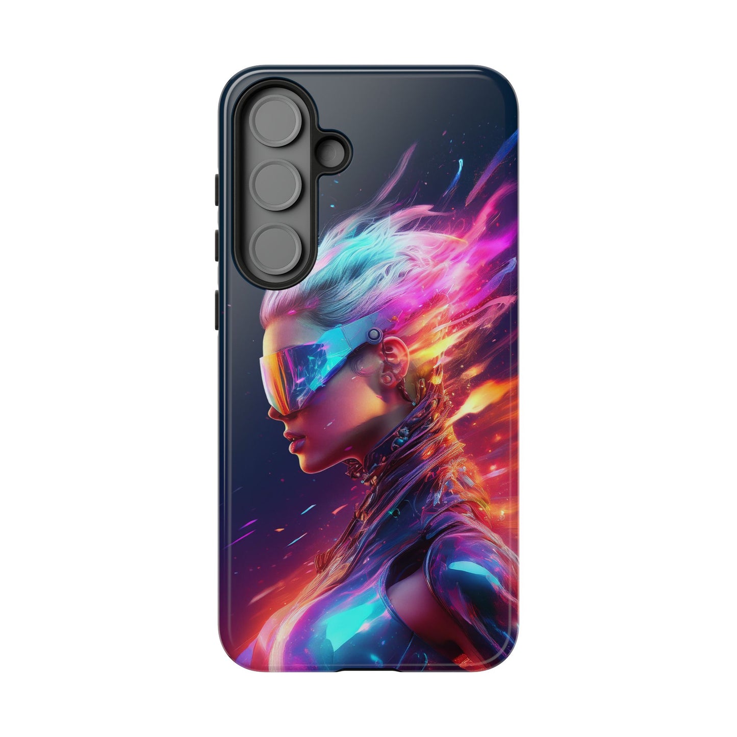 Futuristic Cyberpunk Female Cell Phone Case 025