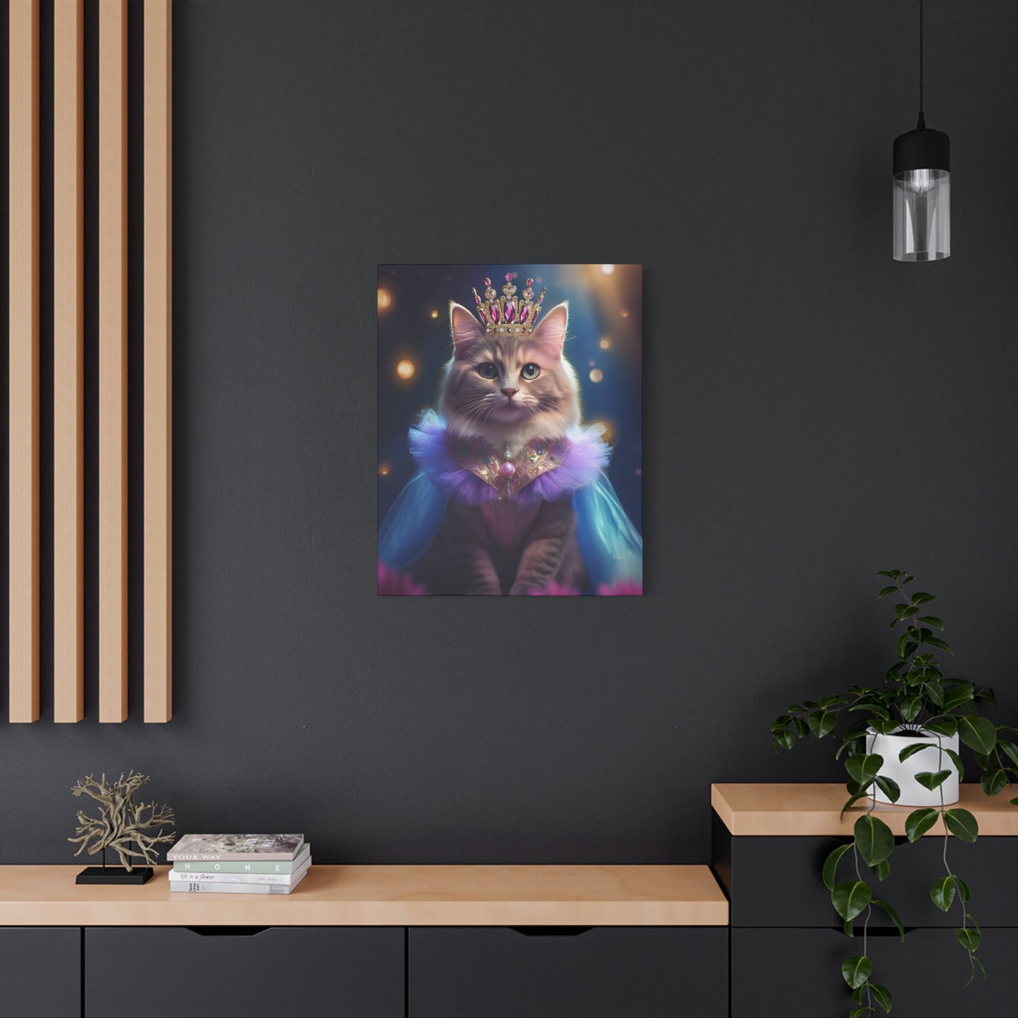 Meowgical Fairy Purrincess Canvas Art | Stretched Matte Wall Decor 003