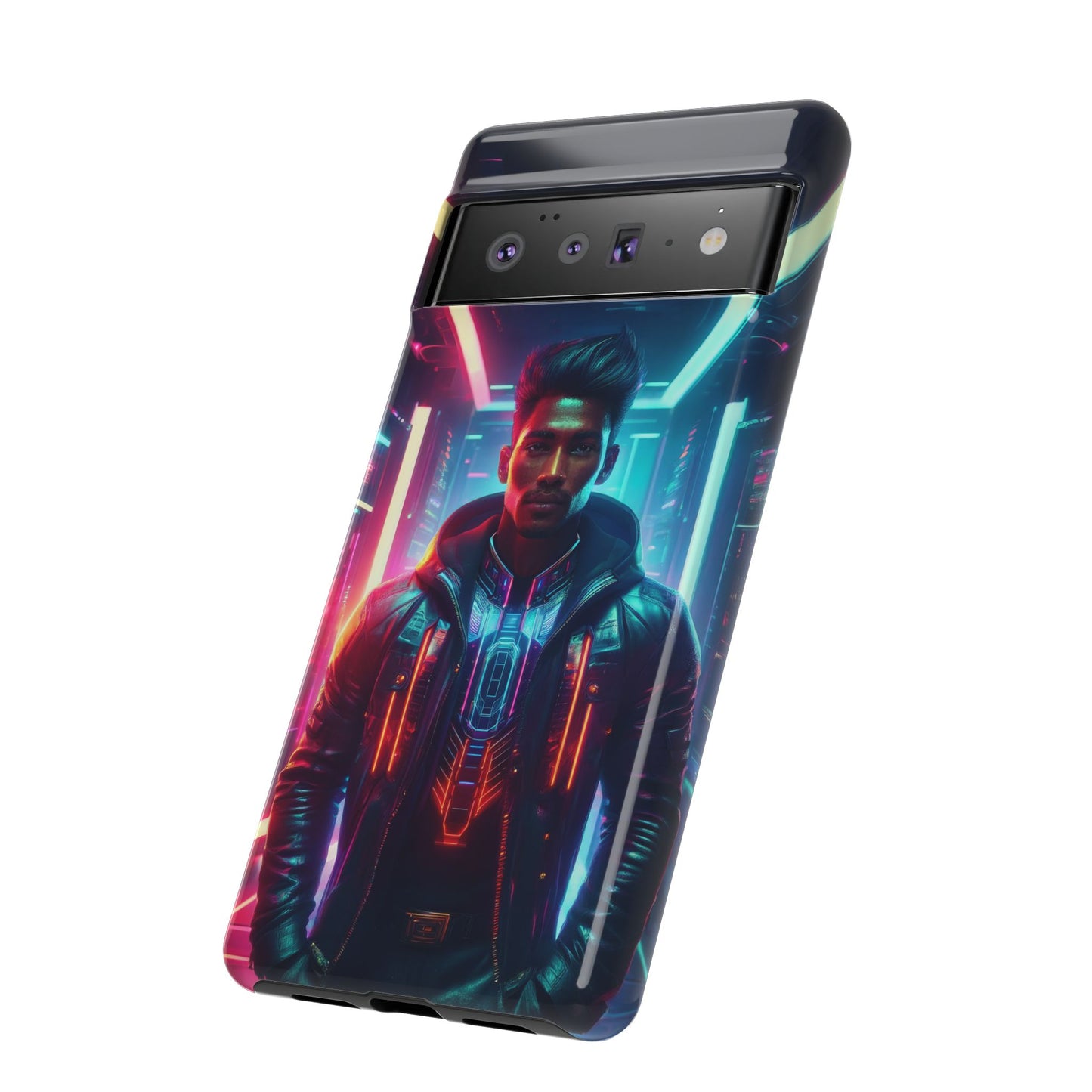 Futuristic Cyberpunk Male Cell Phone Case 001