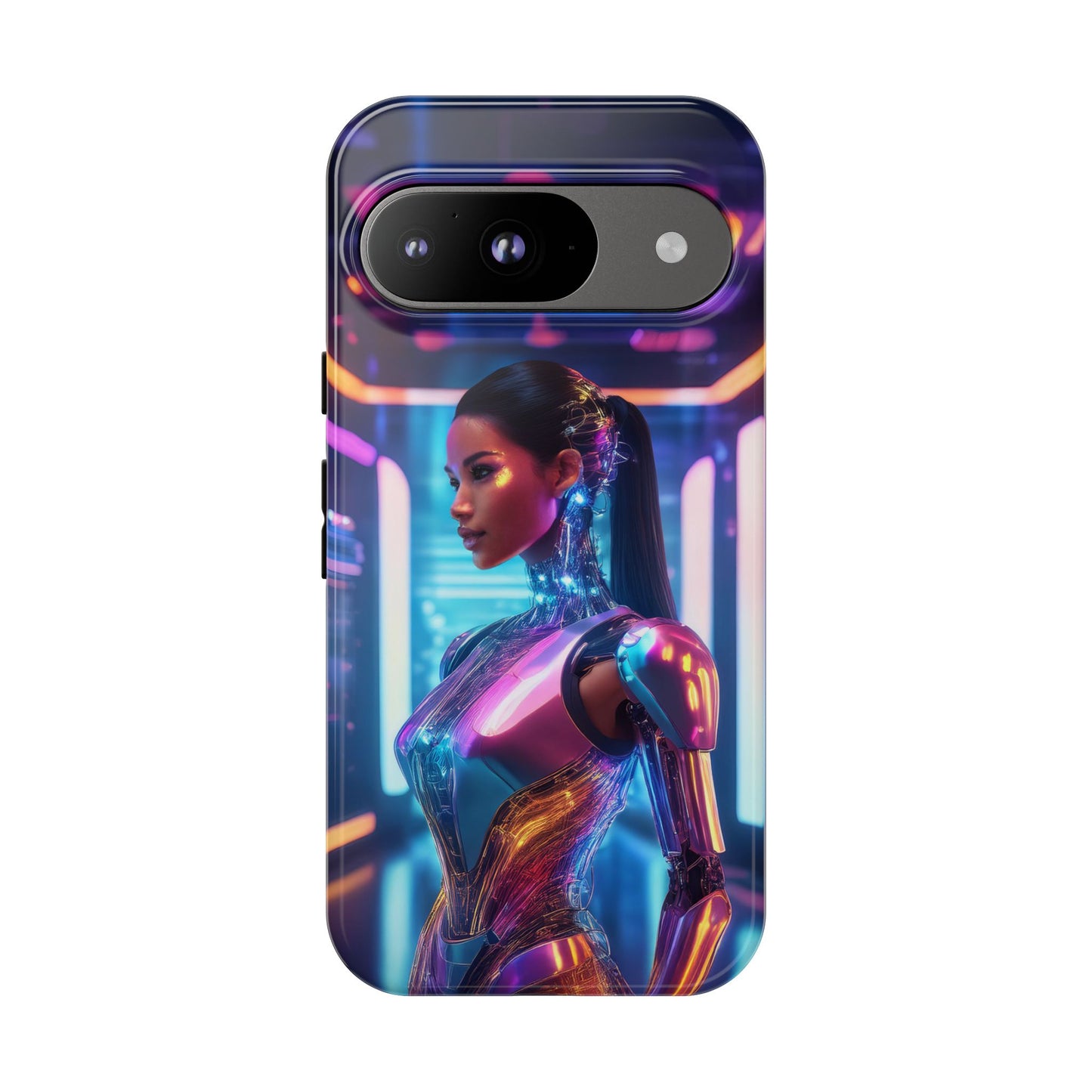 Futuristic Human Android Hybrid Cell Phone Case 016