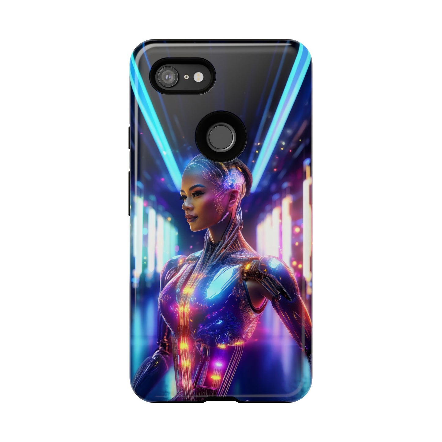 Futuristic Human Android Hybrid Cell Phone Case 010