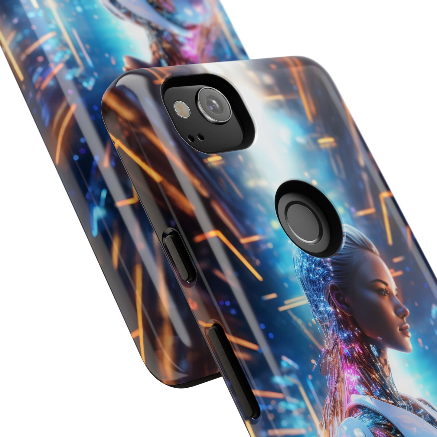 Futuristic Human Android Hybrid Cell Phone Case 008