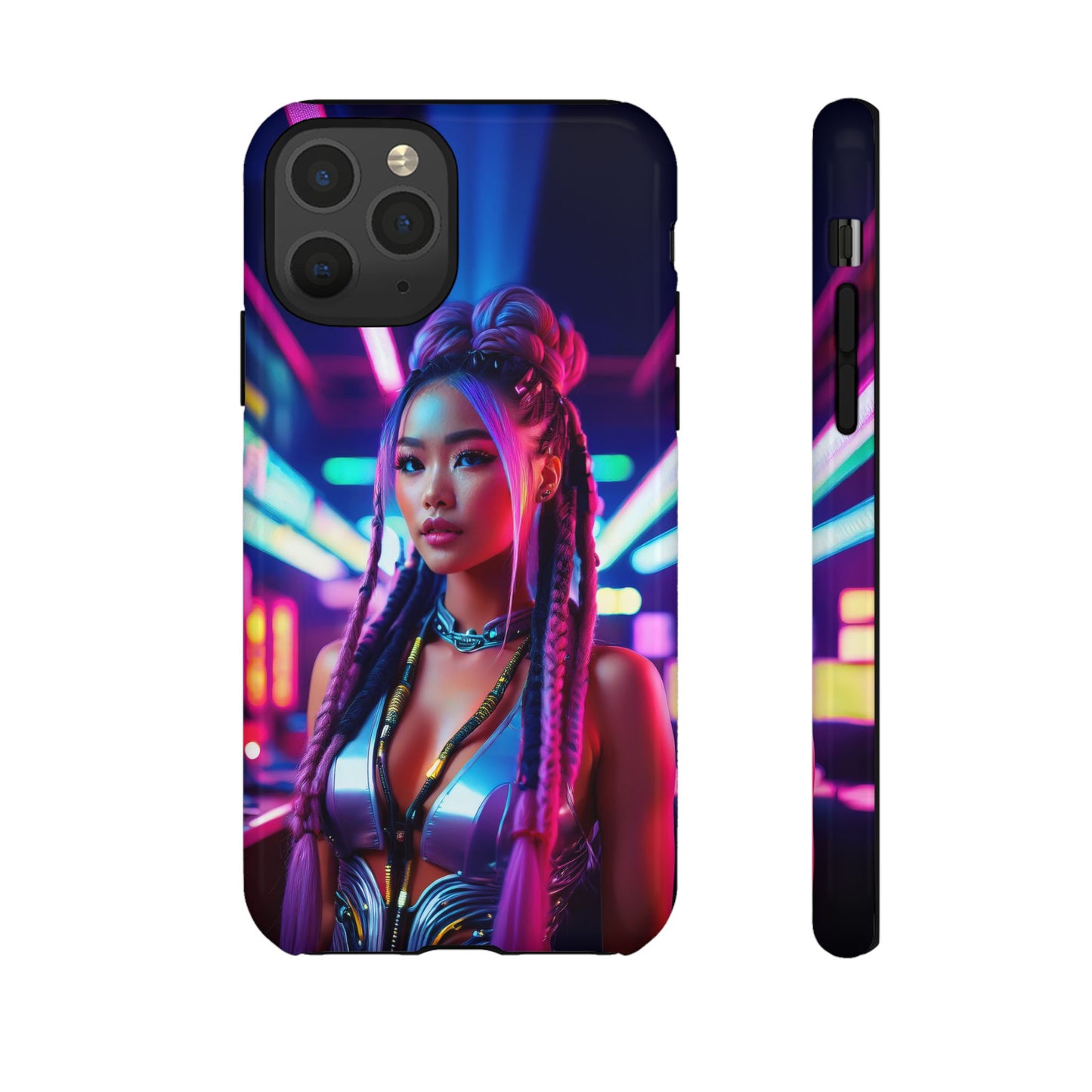 Futuristic Cyberpunk Female Cell Phone Case 008