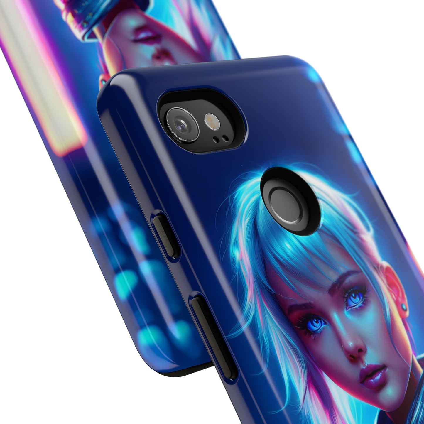 Futuristic Cyberpunk Female Cell Phone Case 013