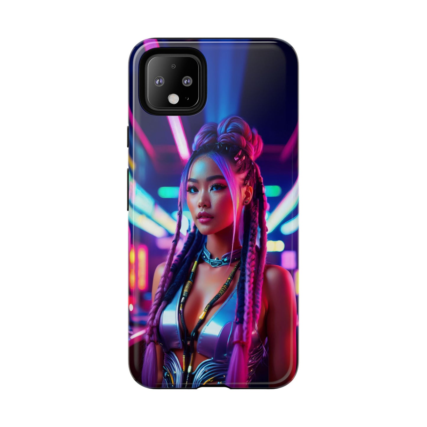 Futuristic Cyberpunk Female Cell Phone Case 008