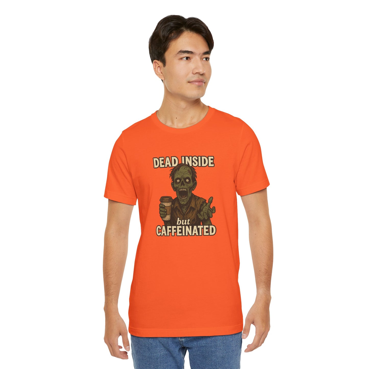 Dead Inside But Caffeinated Halloween Shirt – Funny Zombie Coffee Tee for Tired Souls