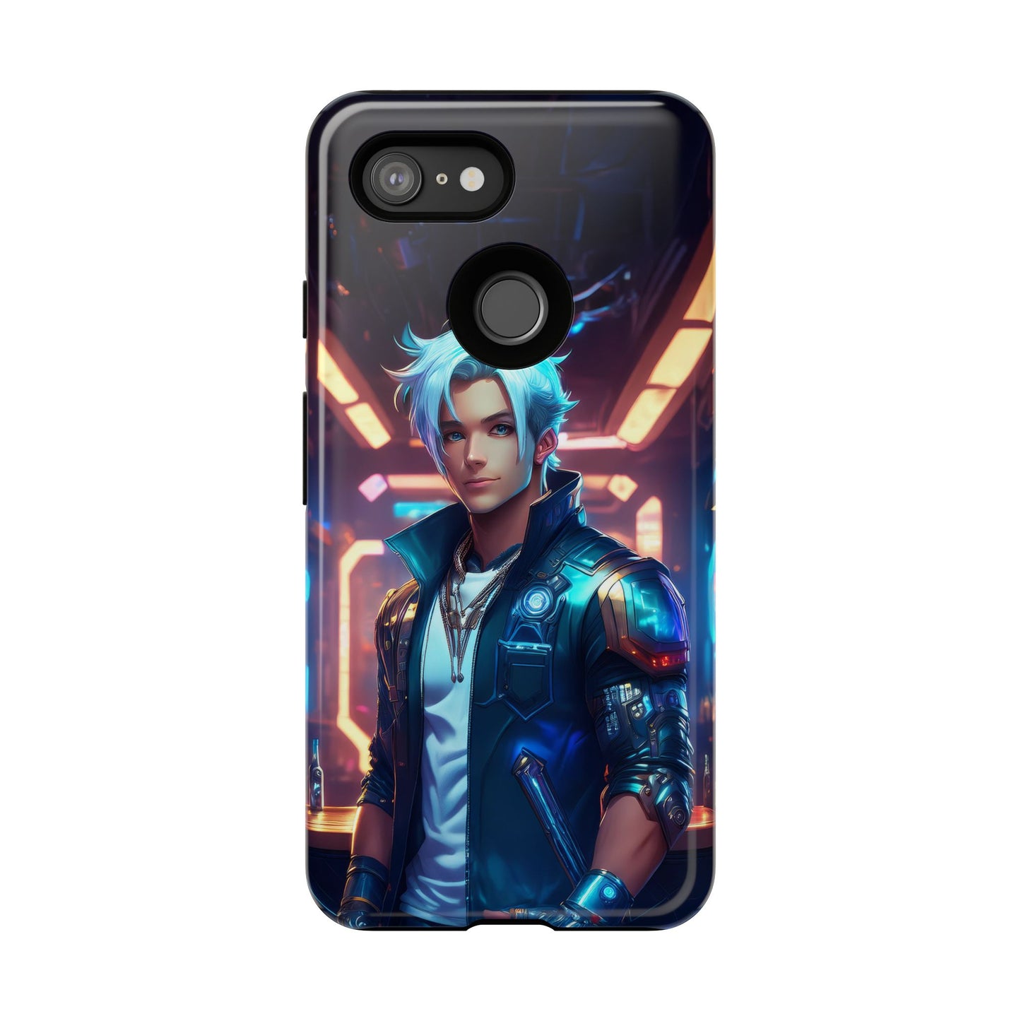 Futuristic Cyberpunk Male Cell Phone Case 009