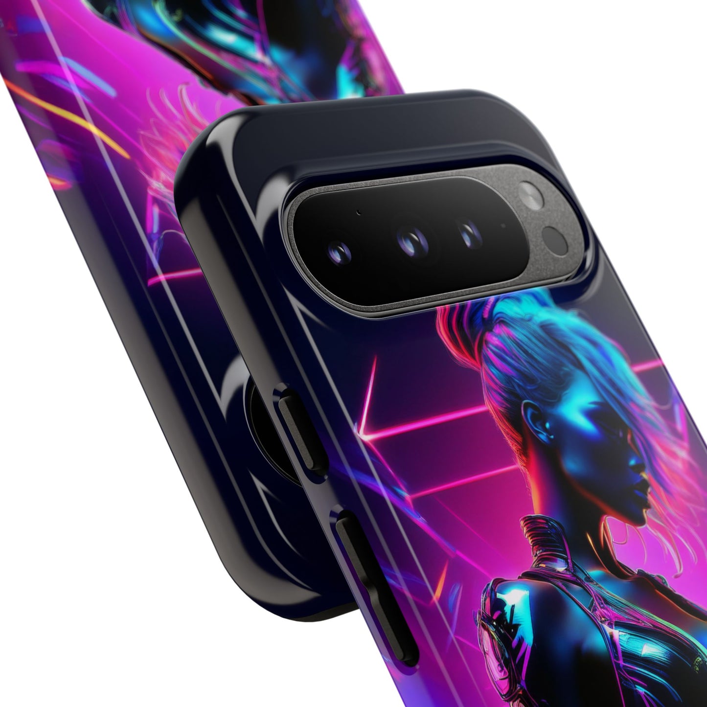 Futuristic Cyberpunk Female Cell Phone Case 017