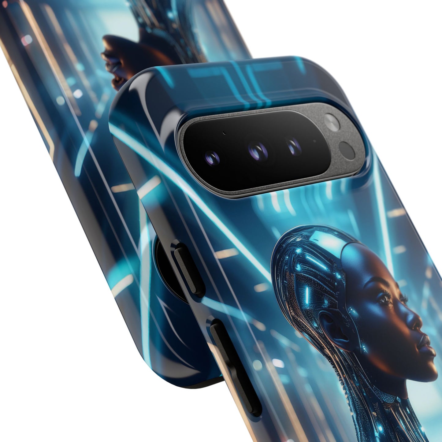 Futuristic Human Android Hybrid Cell Phone Case 003