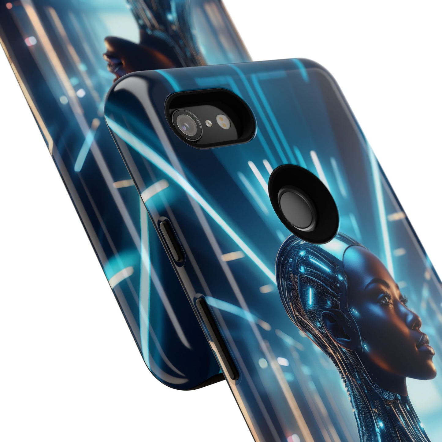 Futuristic Human Android Hybrid Cell Phone Case 003