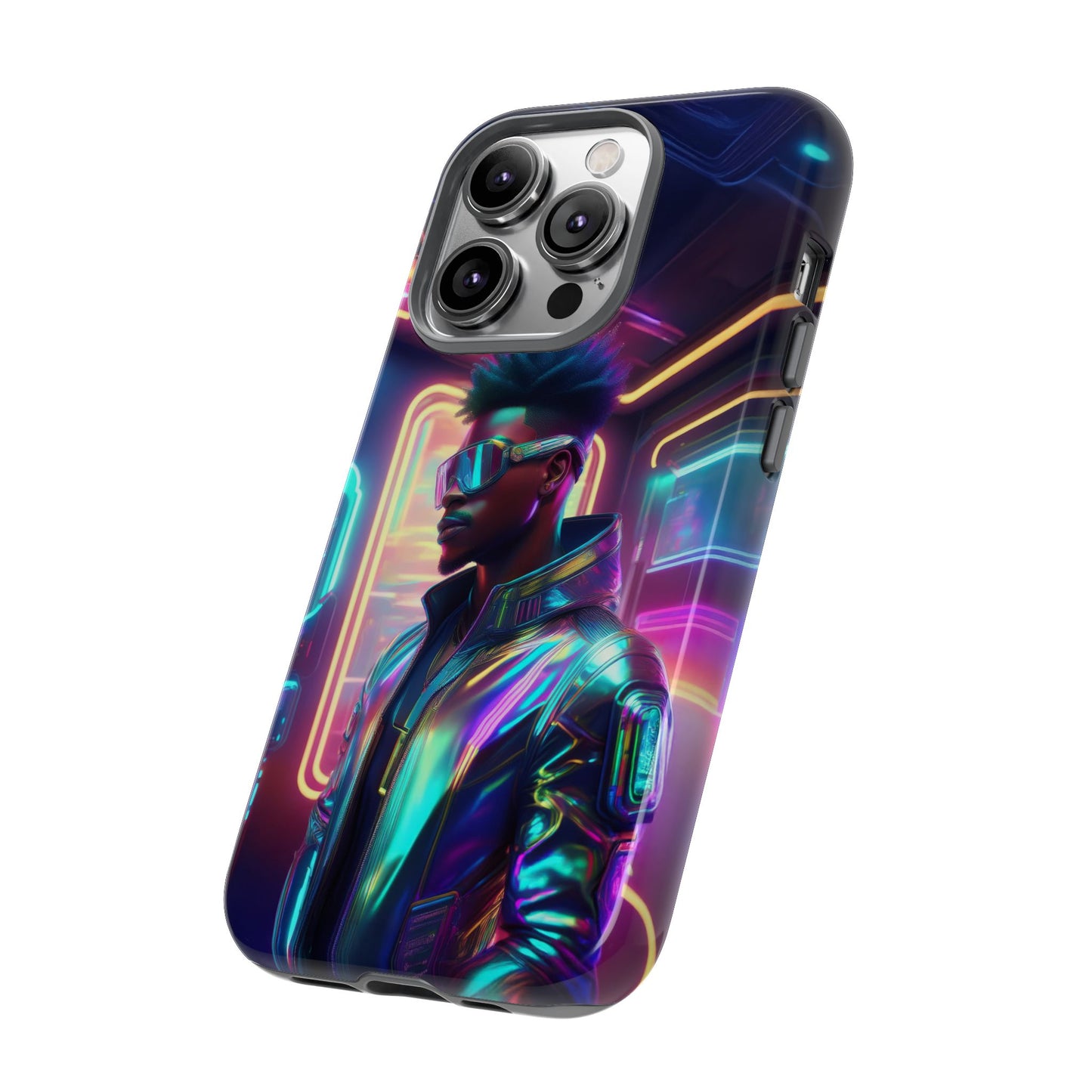 Futuristic Cyberpunk Male Cell Phone Case 004