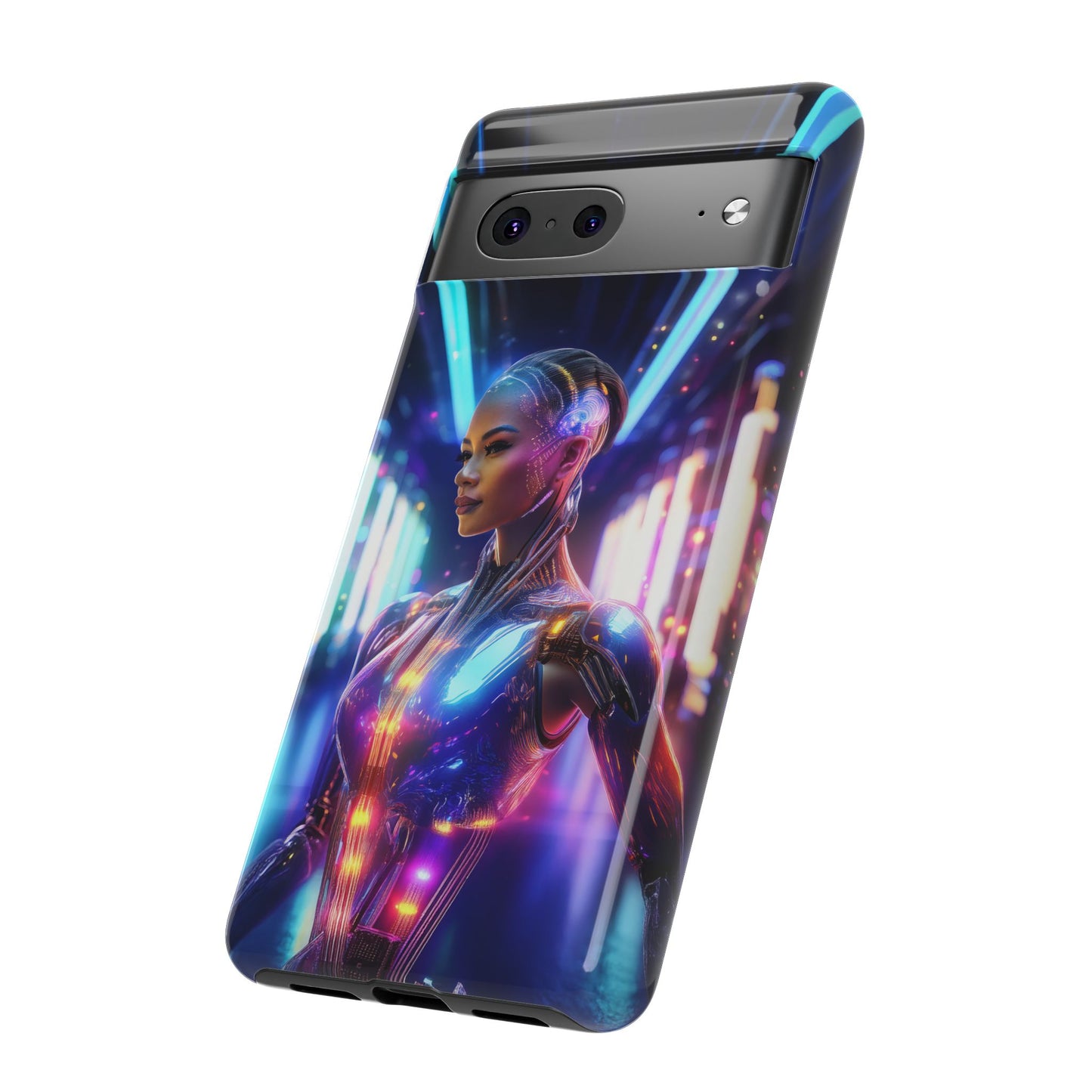 Futuristic Human Android Hybrid Cell Phone Case 010