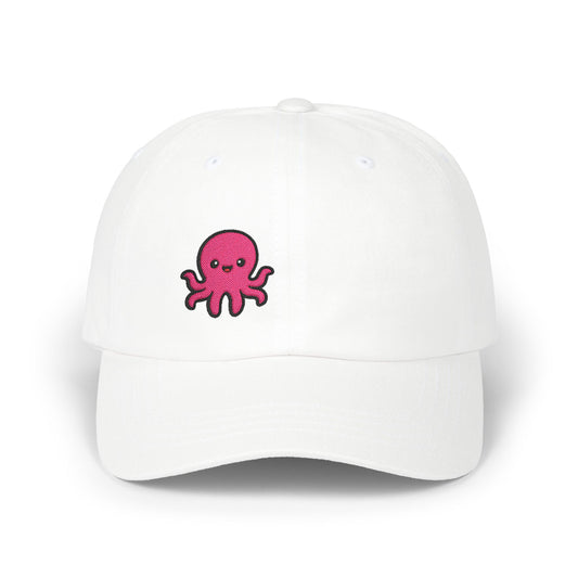 Cute Octopus Classic Dad Hat – Embroidered Kawaii Sea Creature Hat for Ocean Lovers and Tentacle Fans