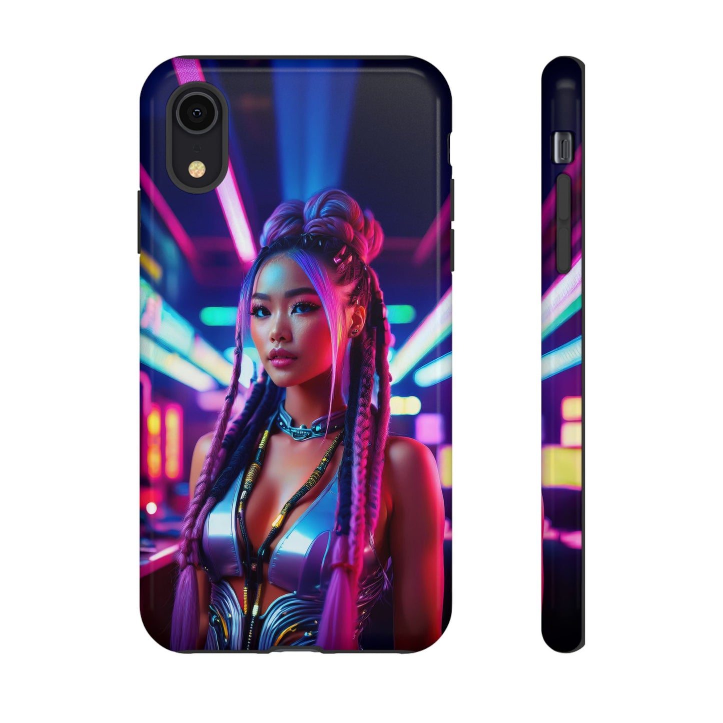 Futuristic Cyberpunk Female Cell Phone Case 008