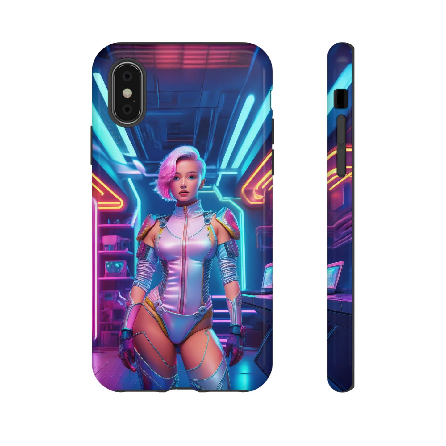 Futuristic Cyberpunk Female Cell Phone Case 002